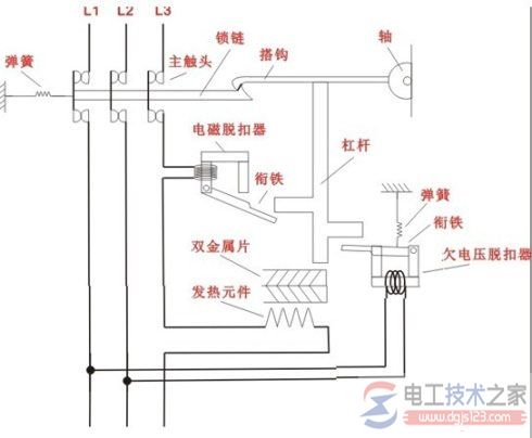 空气开关(断路器)原理图解