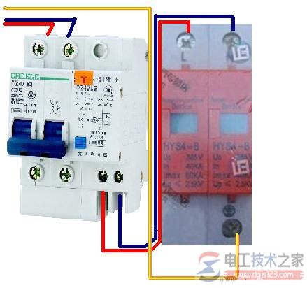 浪涌保护器与家用浪涌保护器的接线图