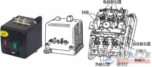 自动空气开关的作用原理与常用符号