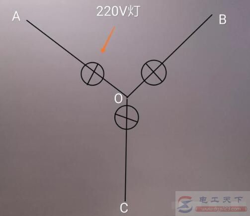 220V灯泡能接在380V三相火线上吗？