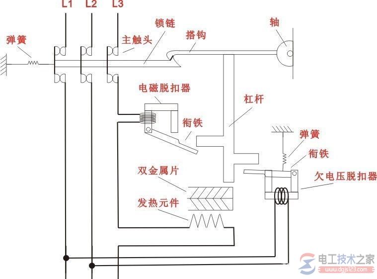 空气开关的工作原理与原理图