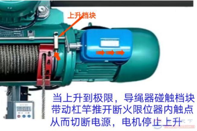 吊机电动葫芦用断火限位器时怎么接线