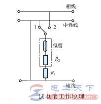 试电笔的工作原理图解