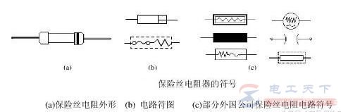 阻值固定电阻器外形和结构说明