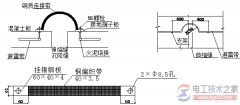 避雷带与接地连接母线过沉降与伸缩缝如何安装？
