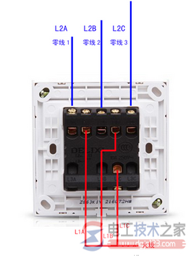 三控开关线的常见接线方式