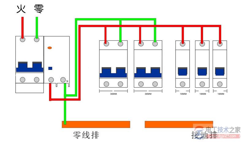 家用空气开关怎么接线？家用空气开关接线图