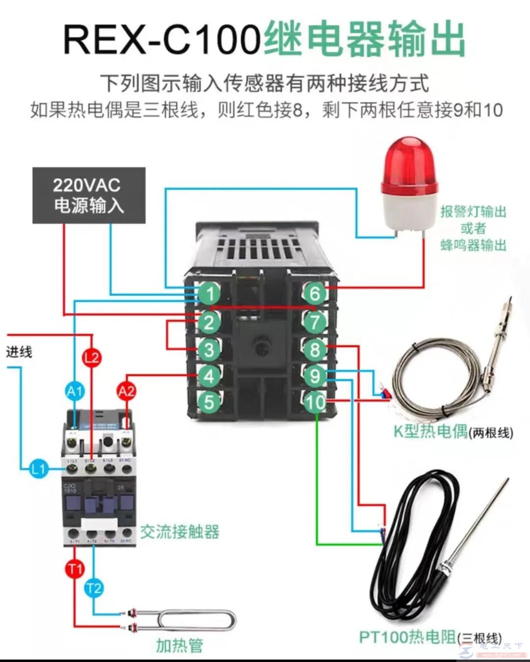 REX系列温控器怎么接，捋一捋接线图及接线方法