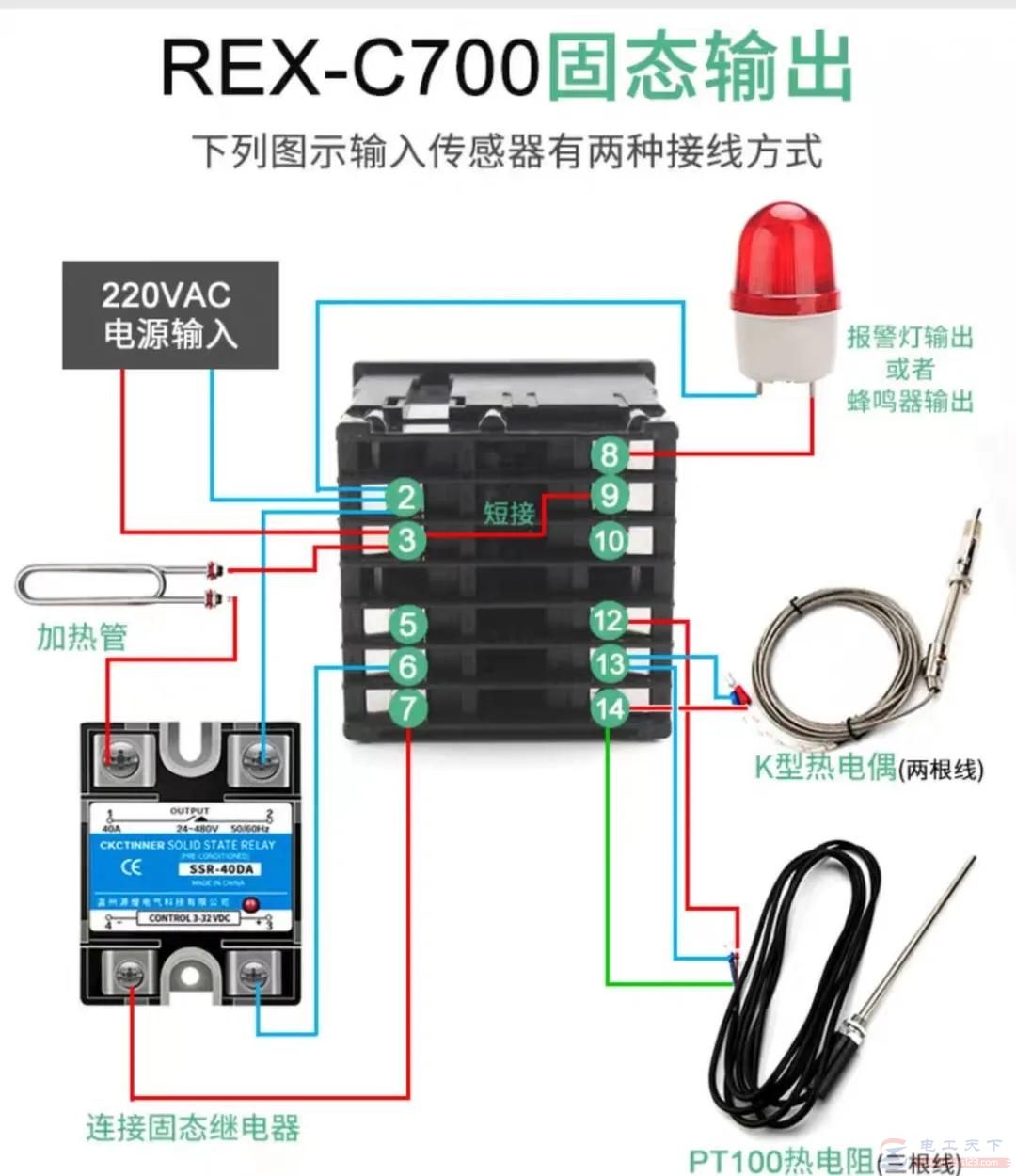 REX系列温控器怎么接，捋一捋接线图及接线方法