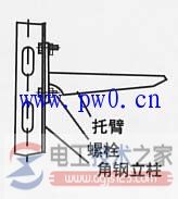 不锈钢电缆桥架立柱与托臂的安装方法