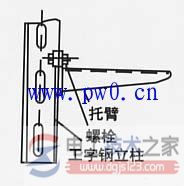 不锈钢电缆桥架立柱与托臂的安装方法