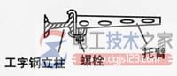 不锈钢电缆桥架立柱与托臂的安装方法