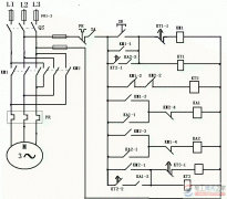 三个时间继电器控制正反转的线路图