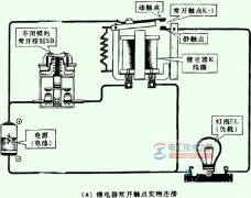 继电器常开触点的连接控制关系