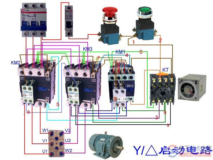 【图】中间继电器实物接线图及原理图解