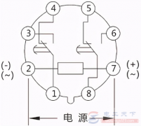 时间继电器怎么接线，一张实物接线图看一看