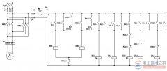 时间继电器控制电动机间歇正反转的原理图