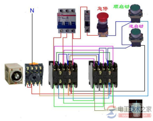 时间继电器实物接线图及接线方式(多图)