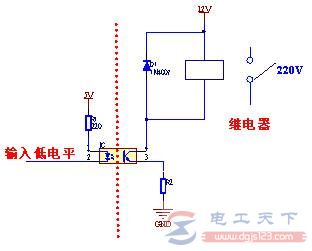 继电器的光耦驱动方式，光耦继电器的控制电路