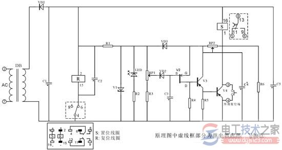 断电延时型时间继电器典型电路与原理图详解