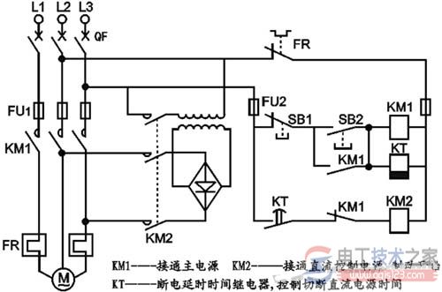 断电延时型时间继电器典型电路与原理图详解