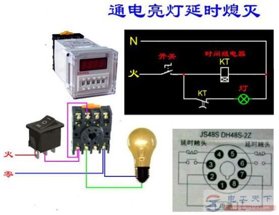 时间继电器的触点类型，时间继电器的图形符号释义