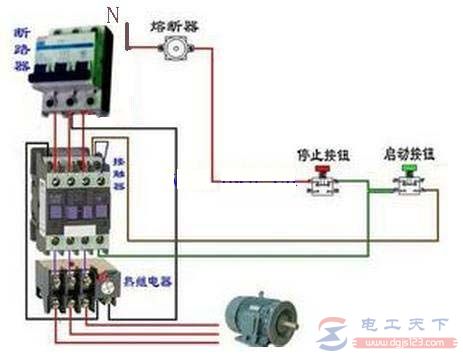 一例nr2 25热继电器的接线图