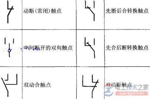 电磁继电器的电路图形符号与表示形式