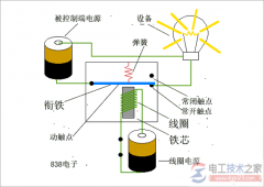 电磁继电器如何接线，电磁继电器接线图