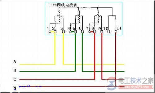电流互感器与电表的几种接线图 电流互感器与电表的几种接线图