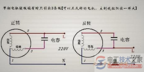 220V单相电机接线图及电机接线图问题
