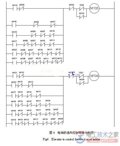 电梯控制系统接线图设计分析