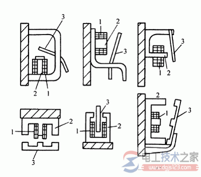 接触器的主要构造部分图解