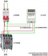 二个220v电源怎么接交流接触器？