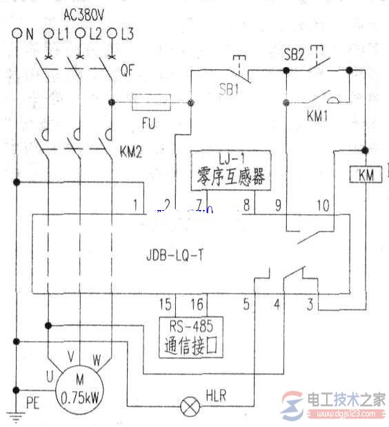 380V接触器全压启动电路保护器的常见故障