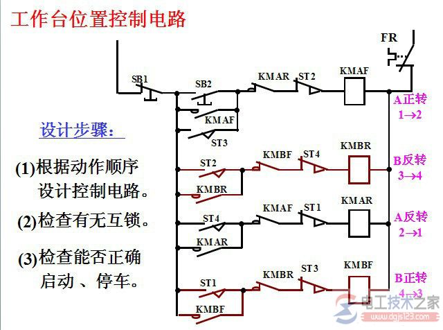 继电器与接触器控制电路接线图分析