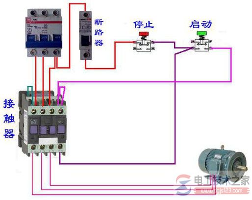 CJX2-0910交流接触器怎么接线？