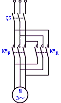 双接触器控制电动机正反转的原画图
