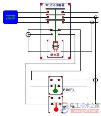 交流接触器接线图与控制电路