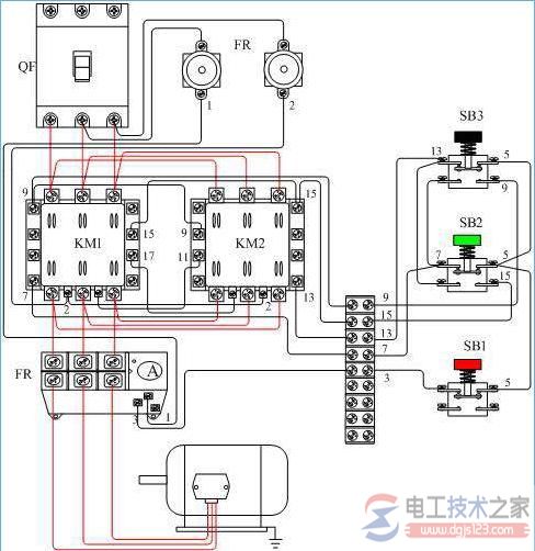 交流接触器接线图与控制电路