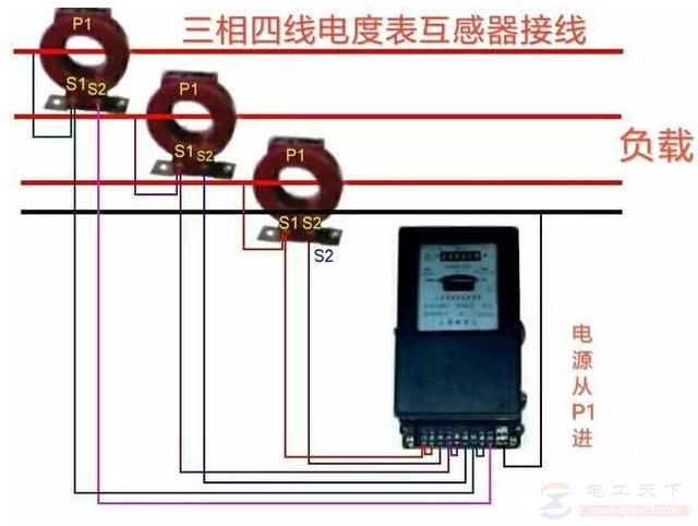 交流接触器控制单相电机逆顺转的接线图