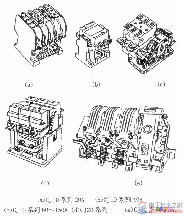 交流接触器的工作原理与内部结构说明