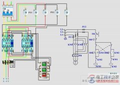 交流接触器互锁原理图与接线方法