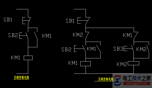 接触器自锁互锁的定义与电路图