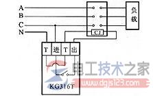 时控开关控制交流接触器的接线控制图解