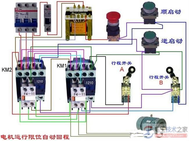 【图】行程开关如何接接触器？多个接线图