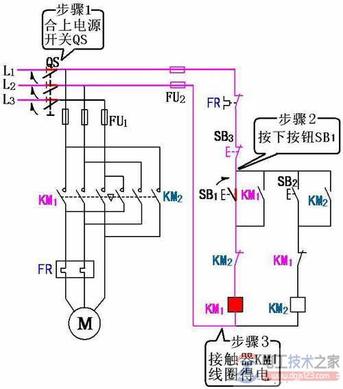 三相异步电动机接触器联锁如何实现正反转控制？