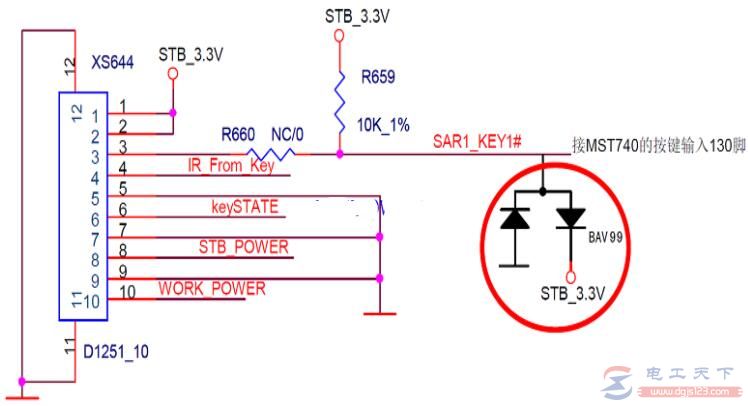 一例康佳led32hs11自动开关机维修的电路图