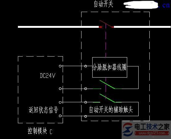 分励脱扣器接线图动作原理解析