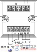 一例数显电流表的原理接线图